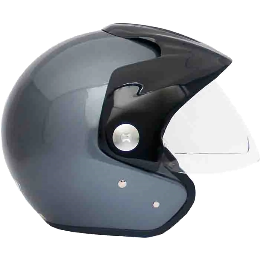 CASCO ABIERTO ZEUS 507 TITANIUM BRILLO