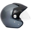 CASCO ABIERTO ZEUS 507 TITANIUM BRILLO