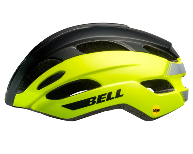 CASCO BICICLETA BELL BS AVENUE MIPS NEGRO AMARILLO UA 20 