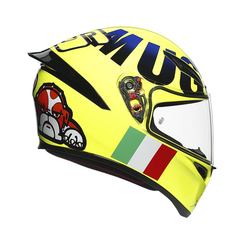 [191897] CASCO INTEGRAL AGV K1 TOP ROSSI MUGUELLO 2016 AMARILLO FULL COLOR BRILLO-INCLUYE PINLOCK (S)