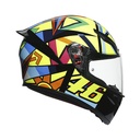 CASCO INTEGRAL AGV K1 TOP SOLELUNA 2017 NEGRO BRILLO FULL COLOR-INCLUYE PINLOCK