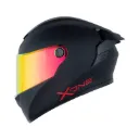 CASCO INTEGRAL X-ONE 500 RS SOLID V2 NEGRO ROJO MATE