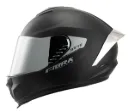 CASCO INTEGRAL FIBRA BYTE STREAM NEGRO MATE VISOR/SPOILER TITANIUM PLATA