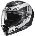 CASCO INTEGRAL HJC F70 CARBON KESTA MC5 BLANCO GRIS BRILLO-INCLUYE PINLOCK