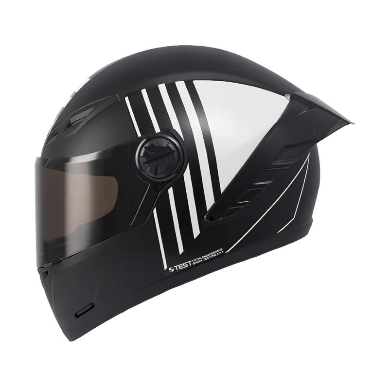 CASCO INTEGRAL ICH 501SP LAUDA NEGRO BLANCO MATE VISOR NEGRO (S)
