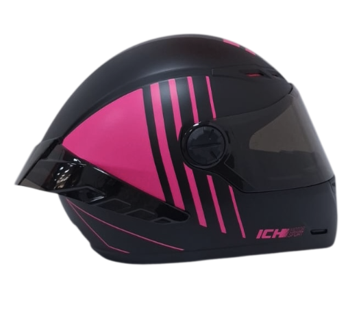 [198021] CASCO INTEGRAL ICH 501SP LAUDA NEGRO FUCSIA MATE VISOR NEGRO (S)