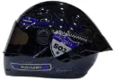 CASCO INTEGRAL ICH 501SP RUTERO NEGRO AZUL GRIS BRILLO VISOR NEGRO