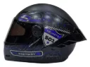 CASCO INTEGRAL ICH 501SP RUTERO NEGRO AZUL GRIS MATE VISOR NEGRO 