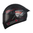 CASCO INTEGRAL ICH 501SP RUTERO NEGRO ROJO GRIS MATE VISOR NEGRO 
