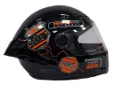CASCO INTEGRAL ICH 501SP RUTERO NEGRO NARANJA GRIS BRILLO VISOR TRANSPARENTE