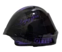 CASCO INTEGRAL ICH 503 FINYKIT NEGRO MORADO GRIS BRILLO VISOR NEGRO