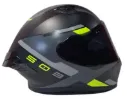CASCO INTEGRAL ICH 503 NASUS NEGRO GRIS OSCURO AMARILLO MATE VISOR NEGRO