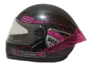 CASCO INTEGRAL ICH 501SP RUTERO NEGRO FUCSIA SILVER MATE VISOR TRANSPARENTE