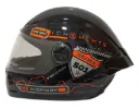 CASCO INTEGRAL ICH 501SP RUTERO NEGRO NARANJA GRIS BRILLO VISOR TRANSPARENTE