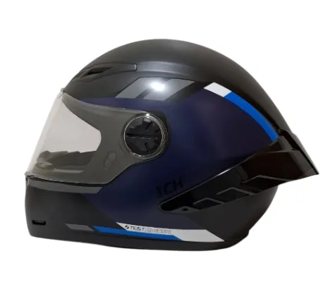 CASCO INTEGRAL ICH 501SP HCI NEGRO AZUL OSCURO MATE VISOR TRANSPARENTE