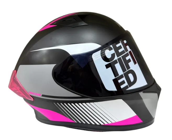 [203825] CASCO INTEGRAL ICH 503 ZEIBA NEGRO GRIS FUCSIA MATE VISOR NEGRO (S)