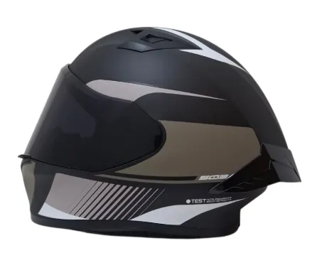 CASCO INTEGRAL ICH 503 ZEIBA NEGRO CAFE BLANCO MATE VISOR NEGRO (S)