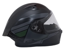 CASCO INTEGRAL ICH 503 BUNCH NEGRO GRIS OSCURO VERDE MILITAR MATE VISOR TRANSPARENTE