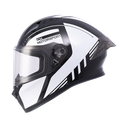 CASCO INTEGRAL ICH 503 DUKO NEGRO BLANCO VISOR TRANSPARENTE