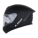 CASCO INTEGRAL LS2 820 SOLID NEGRO MATE VISOR TRANSPARENTE