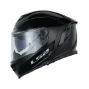 CASCO INTEGRAL LS2 818 DOBLE VISOR SOLID NEGRO BRILLO