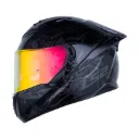 CASCO INTEGRAL LS2 806 DOBLE VISOR MAMBA NEGRO GRIS BRILLO