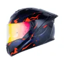 CASCO INTEGRAL LS2 806 DOBLE VISOR MAMBA NEGRO ROJO BRILLO