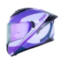 CASCO INTEGRAL LS2 806 DOBLE VISOR DEDAL MORADO MORADO CLARO BRILLO