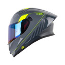 CASCO INTEGRAL SHAFT 526SP EVO RH-FORZA GRIS AMARILLO BRILLO