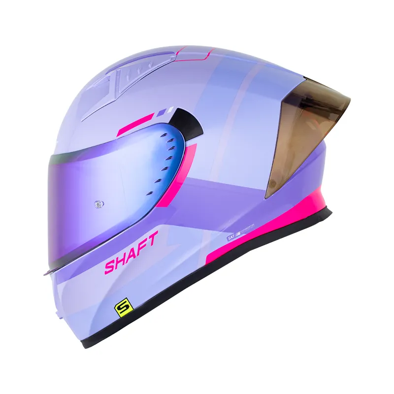 CASCO INTEGRAL SHAFT 526SP EVO LINER MORADO CLARO FUCSIA BRILLO (S)