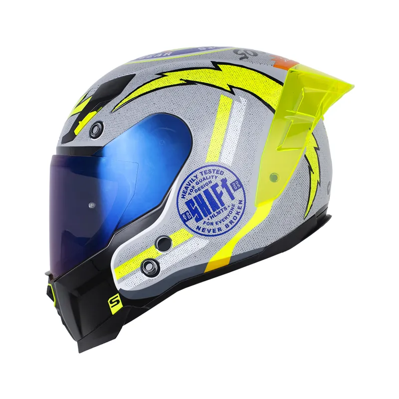 CASCO INTEGRAL SHAFT 562 R OLD SCHOOL GRIS AMARILLO