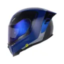 CASCO INTEGRAL SHAFT 562 R TRAX AZUL OSCURO GRIS