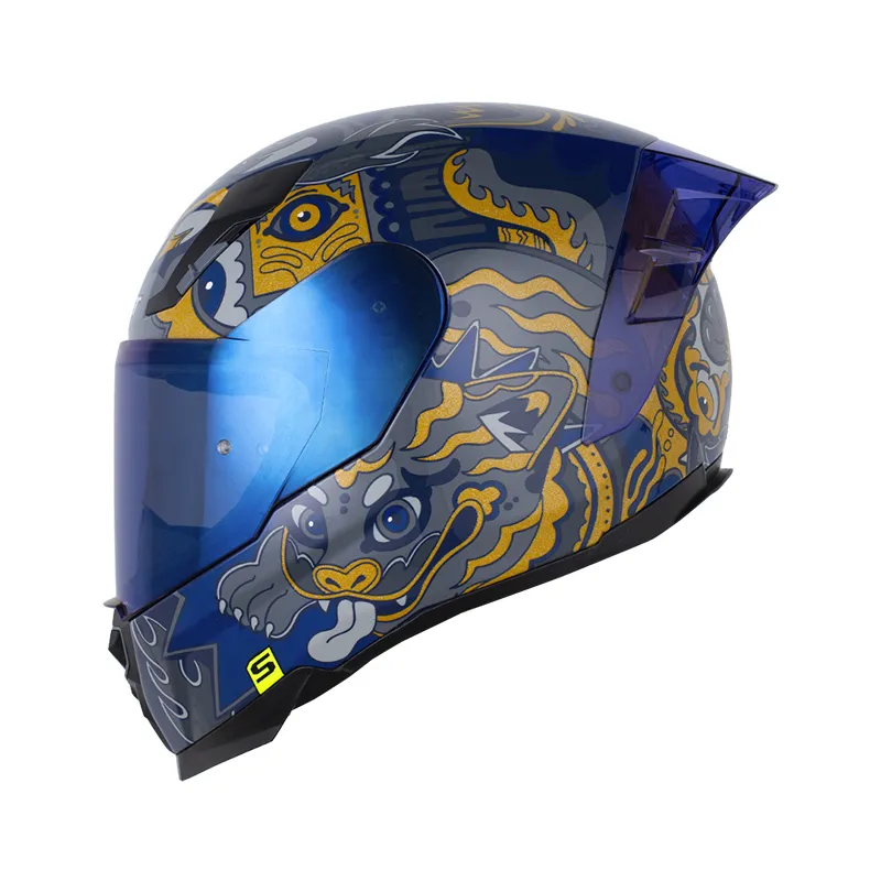 [195312] CASCO INTEGRAL SHAFT 562 R MANIAC-X AZUL OSCURO GRIS OSCURO (S)