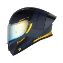CASCO INTEGRAL SHAFT 526SP EVO LINER NEGRO HOLOGRAFICO DORADO MATE 