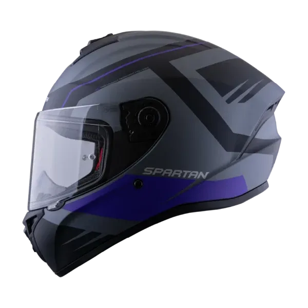 CASCO INTEGRAL SPARTAN DRAKEN AIRCRAFT Z8 GRIS MORADO MATE (S)