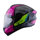 CASCO INTEGRAL SPARTAN DRAKEN LYNX B0 GRIS ROSADO BRILLO