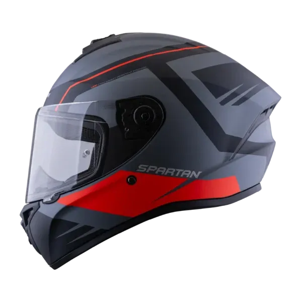 CASCO INTEGRAL SPARTAN DRAKEN AIRCRAFT Z2 GRIS ROJO MATE (S)