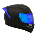 CASCO INTEGRAL XSPORTS M67 NEGRO MATE SPOILER AZUL