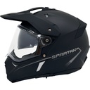 CASCO MULTIPROPOSITO SPARTAN MX803 WOLF DS DOBLE VISOR SOLID A1 NEGRO MATE