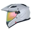 CASCO MULTIPROPOSITO SHAFT PRO MX400 DOBLE VISOR SOLID GRIS CLARO GRIS OSCURO BRILLO