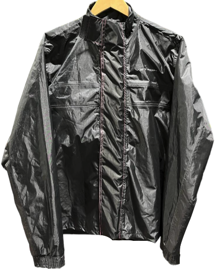 IMPERMEABLE VETROX PREMIUM NEGRO COSTURA FUCSIA DAMA