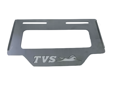 [10141111] PORTA PLACA METALICO TVS