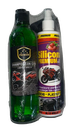 KIT LIMPIEZA PREMIUM SABAS SHAMPOO Y SILICONA PARTES BRILLANTES