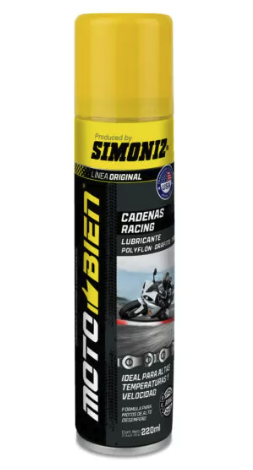 SPRAY SIMONIZ LUBRICANTE CADENAS RACING POLYFLON- GRAFITO Y TIBO