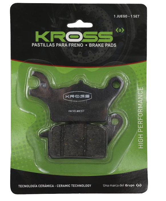 [10305] PASTA DE FRENO KROSS DELANTERA HERO CB 125E-CBF 150-250-CB 190-E STORM 125