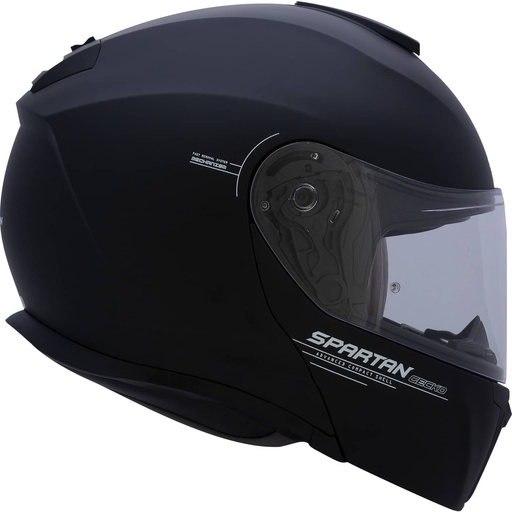 CASCO ABATIBLE SPARTAN GECKO DOBLE VISOR SOLID A1 NEGRO MATE