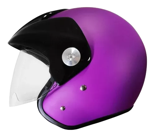CASCO ABIERTO ZEUS 507 MORADO MATE