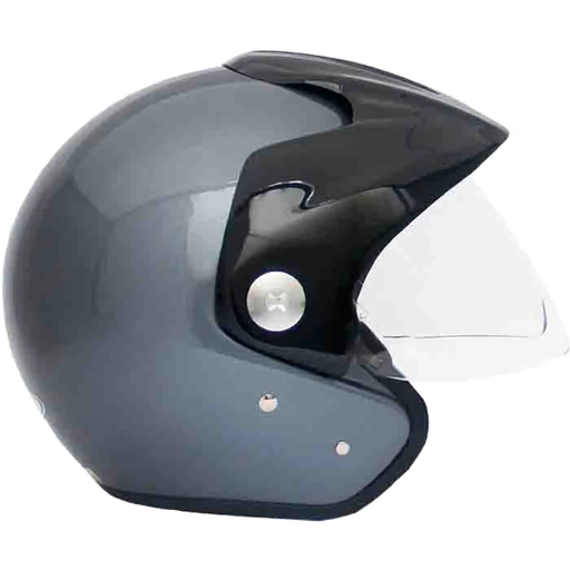 CASCO ABIERTO ZEUS 507 TITANIUM BRILLO