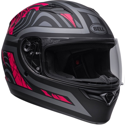 CASCO INTEGRAL BELL QUALIFIER REBEL NEGRO ROSA MATE 