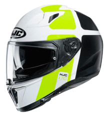 CASCO INTEGRAL HJC I70 PRIKA MC4H NEGRO AMARILLO BRILLO-INCLUYE PINLOCK